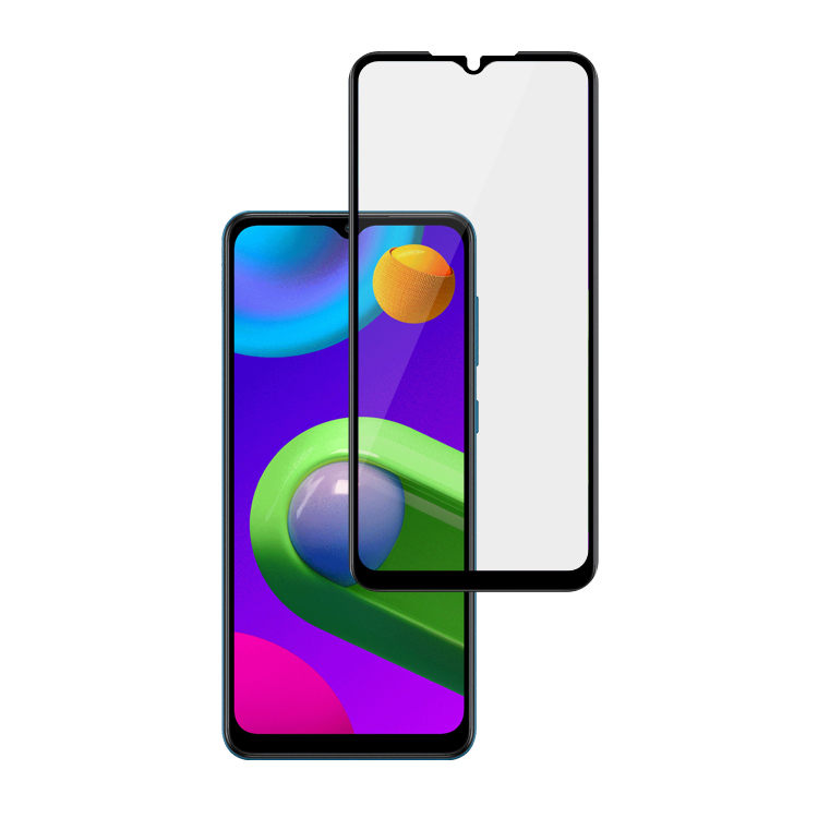 Alink 3D hot bending edge glue tempered glass screen protector for Samsung Galaxy M02