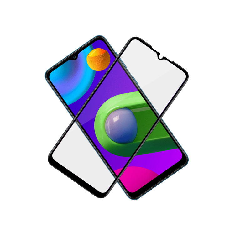 Alink 3D hot bending edge glue tempered glass screen protector for Samsung Galaxy M02