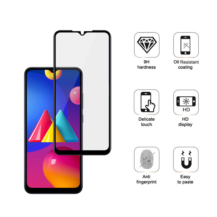 Alink 3D hot bending full glue tempered glass screen protector for Samsung Galaxy M02S