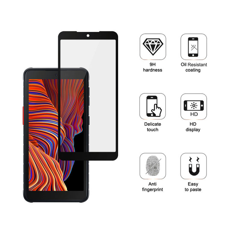 Alink 3D hot bending full glue tempered glass screen protector for Samsung Galaxy Xcover 5