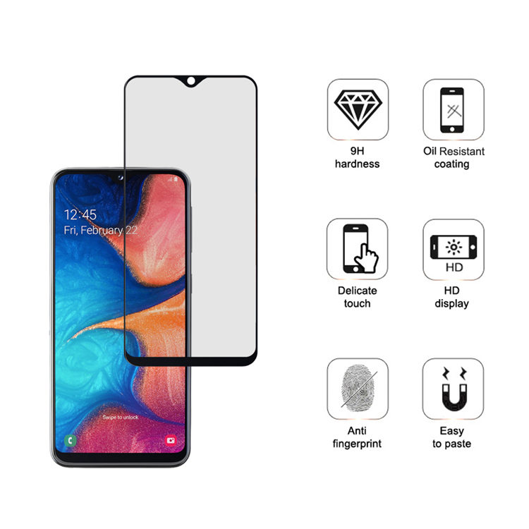 Alink 3D hot bending full glue tempered glass screen protector for Samsung Galaxy A20E