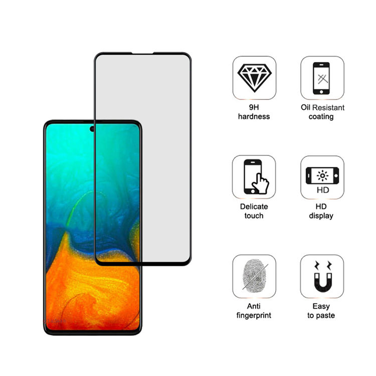 Alink 3D hot bending edge glue tempered glass screen protector for Samsung Galaxy A71