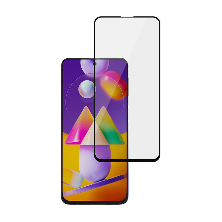 Alink 2.5D silk print full glue tempered glass screen protector for Samsung Galaxy M31s