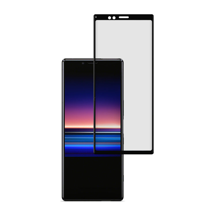 Alink 2.5D silk print full glue tempered glass screen protector for Sony Xperia 1