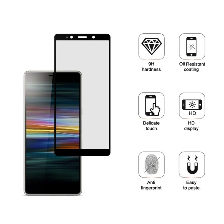 Alink 3D hot bending edge glue tempered glass screen protector for Sony Xperia L3