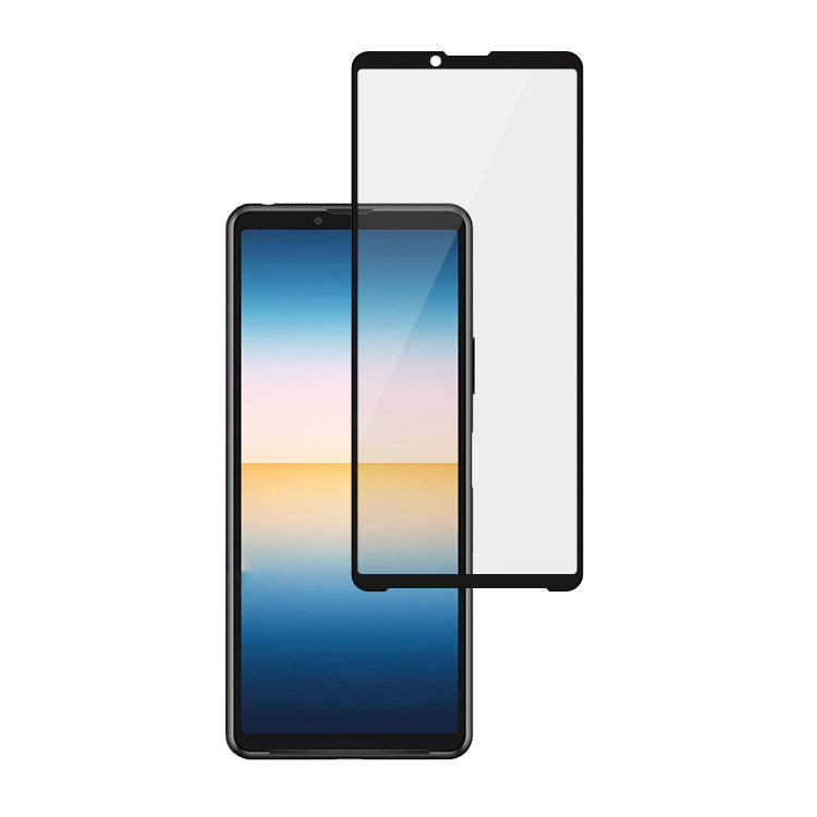 Alink 2.5D silk print full glue tempered glass screen protector for Sony Xperia 10 lll