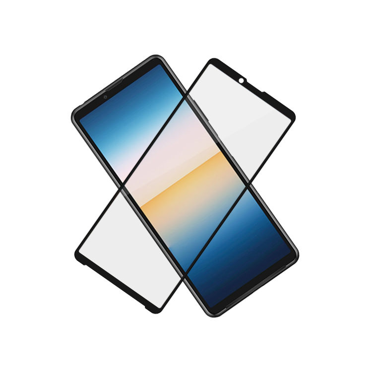 Alink 2.5D silk print full glue tempered glass screen protector for Sony Xperia 10 lll