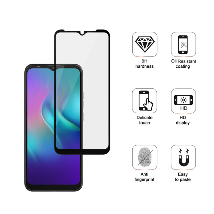 Alink 3D hot bending full glue tempered glass screen protector for Tecno Pop 3 plus