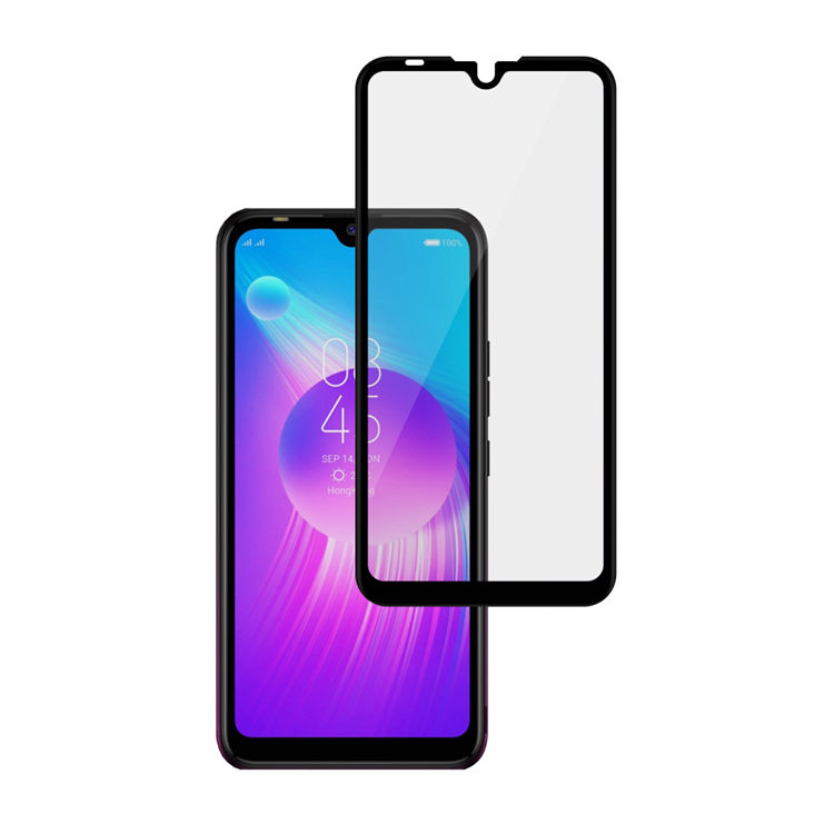 Alink 3D hot bending full glue tempered glass screen protector for Tecno Spark 4 Lite