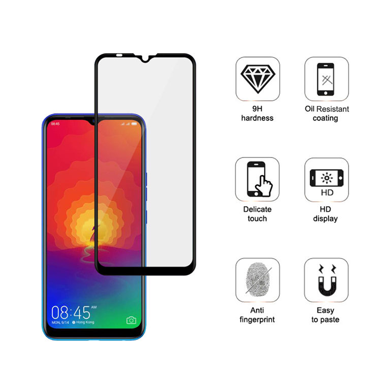 Alink 3D hot bending full glue tempered glass screen protector for Tecno Spark 4 Air