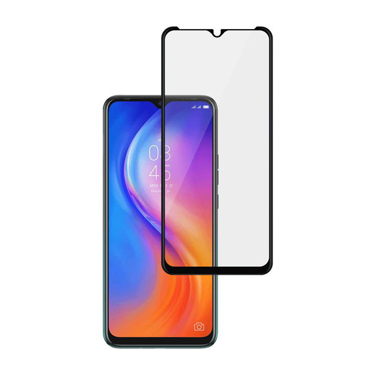 Alink 2.5D silk print full glue tempered glass screen protector for Tecno Spark 5 Air
