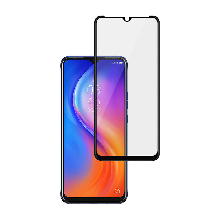 Alink 3D hot bending full glue tempered glass screen protector for Tecno Spark 6 Air