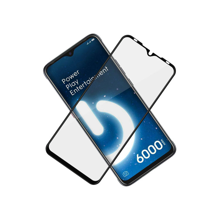 Alink 2.5D silk print full glue tempered glass screen protector for Tecno Spark Power 2