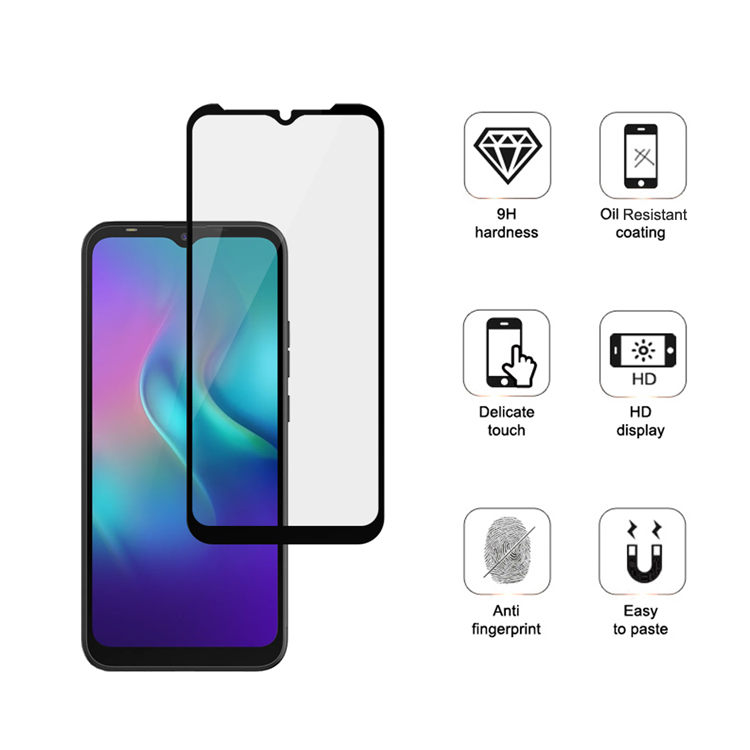 Alink 3D hot bending full glue tempered glass screen protector for Tecno Spark Go Plus