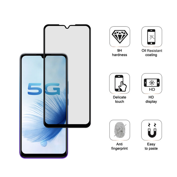 Alink 3D hot bending full glue tempered glass screen protector for Vivo S6
