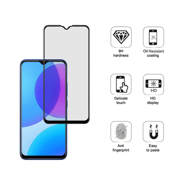 Alink 3D hot bending full glue tempered glass screen protector for Vivo U3