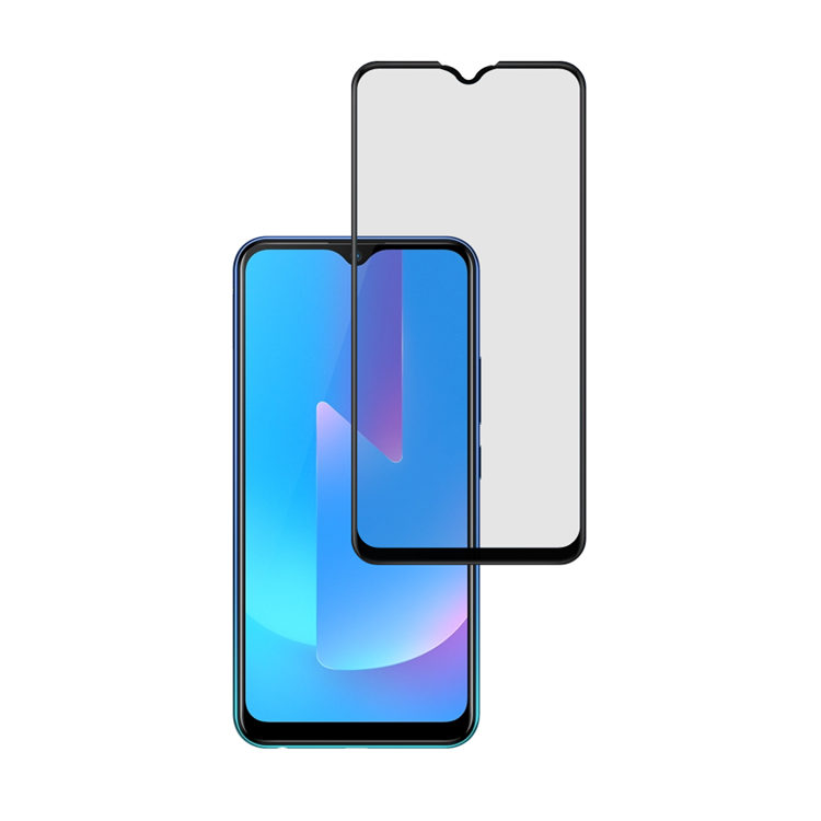 Alink 2.5D silk print full glue tempered glass screen protector for Vivo U3X
