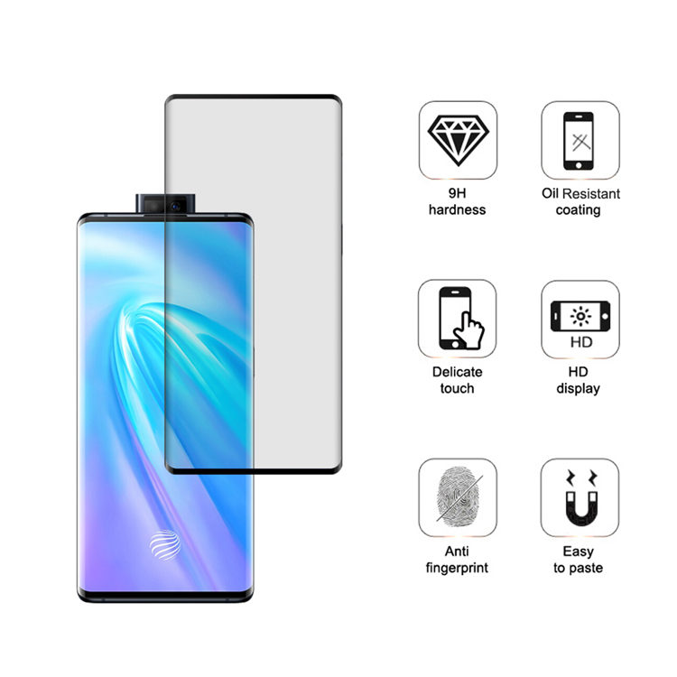 Alink 3D hot bending full glue tempered glass screen protector for Vivo NEX 3