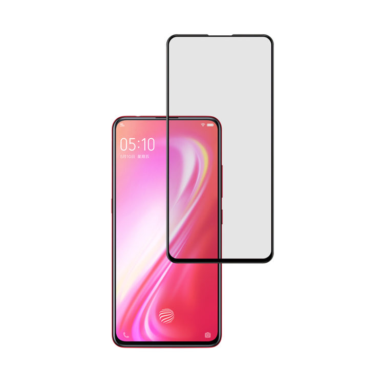 Alink 2.5D silk print full glue tempered glass screen protector for Vivo S1 Pro