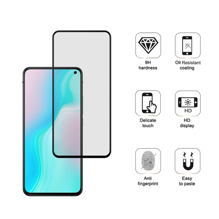 Alink 3D hot bending full glue tempered glass screen protector for Vivo S5