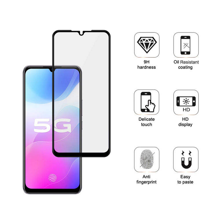 Alink 3D hot bending full glue tempered glass screen protector for Vivo S7e