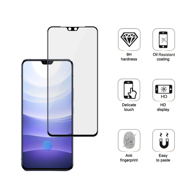 Alink 3D hot bending full glue tempered glass screen protector for Vivo S9