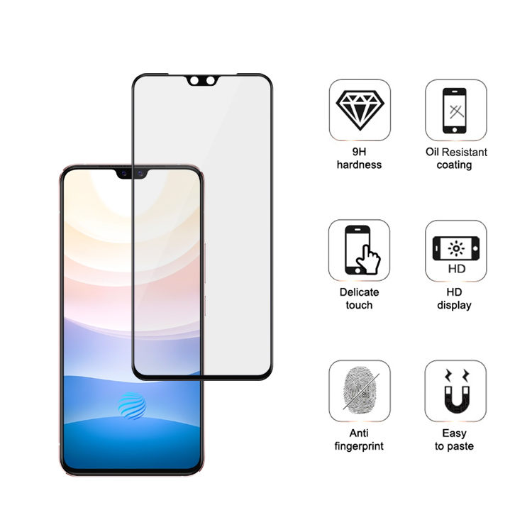 Alink 3D hot bending full glue tempered glass screen protector for Vivo S9e