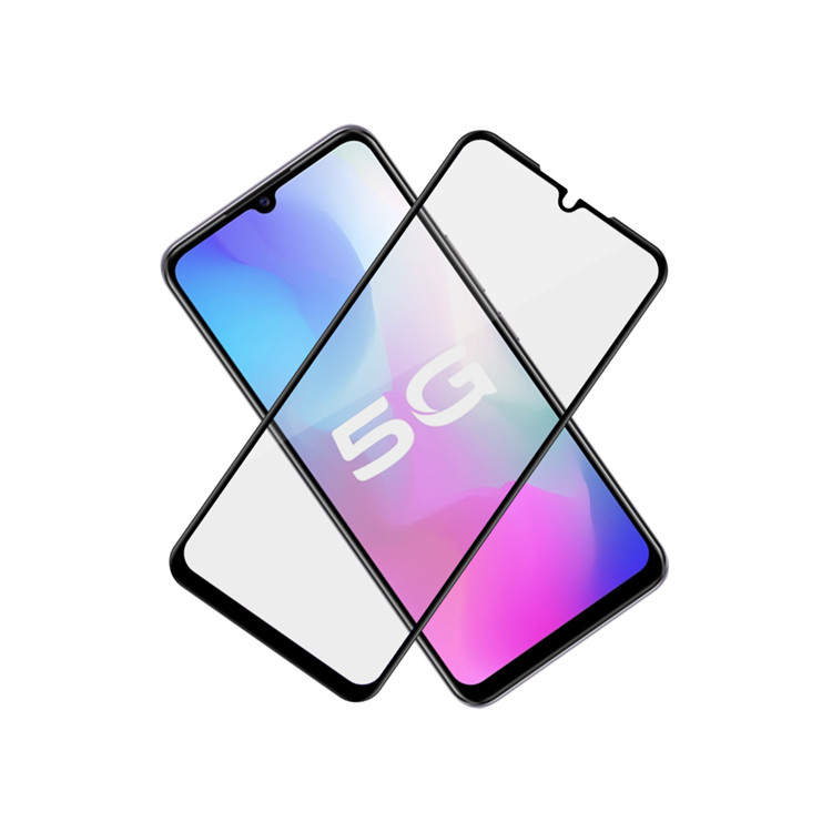 Alink 2.5D silk print full glue tempered glass screen protector for Vivo Y73s