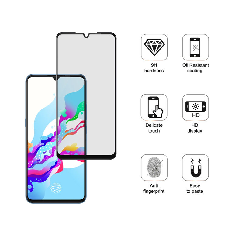 Alink 3D hot bending full glue tempered glass screen protector for Vivo Z5