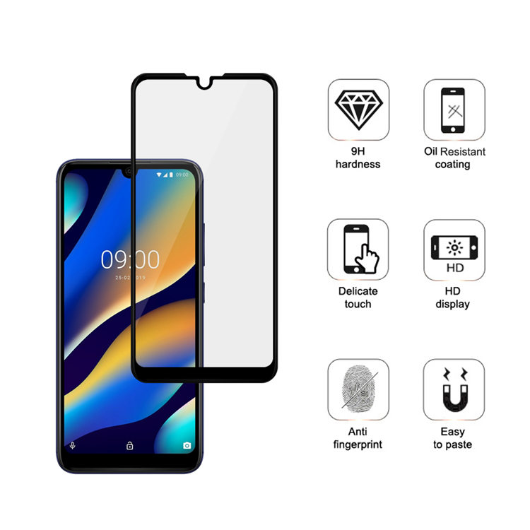 Alink 3D hot bending full glue tempered glass screen protector for Wiko View 3 Lite