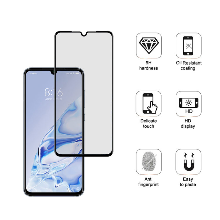 Alink 3D hot bending edge glue tempered glass screen protector for Xiaomi 9 Pro 5G