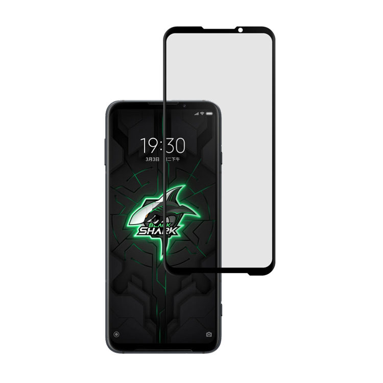 Alink 3D hot bending edge glue tempered glass screen protector for Xiaomi Black Shark 3