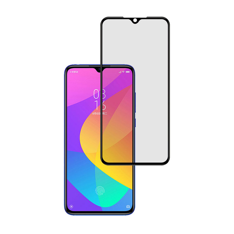 Alink 2.5D silk print full glue tempered glass screen protector for Xiaomi CC9