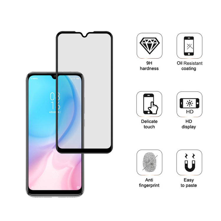 Alink 3D hot bending edge glue tempered glass screen protector for Xiaomi CC9e