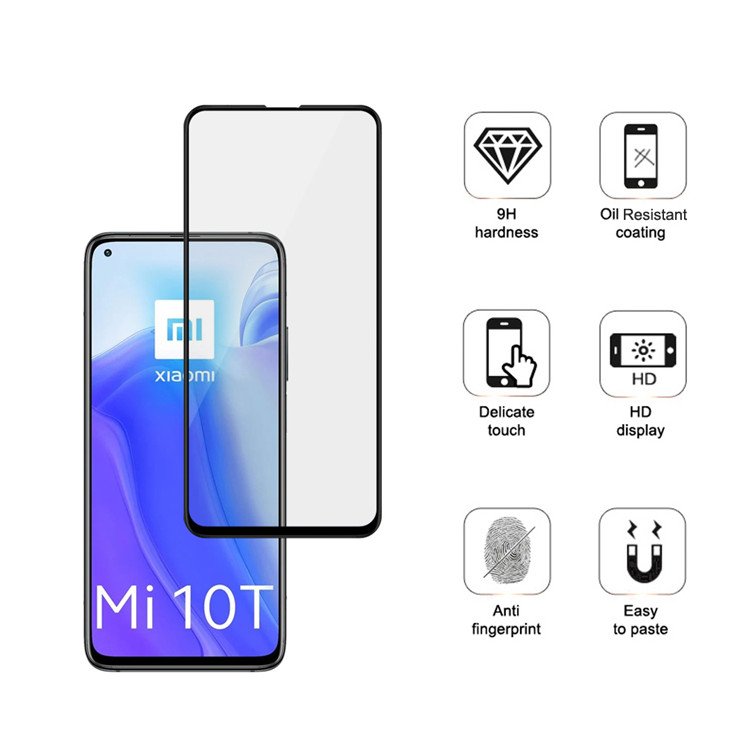 Alink 3D hot bending full glue tempered glass screen protector for Xiaomi Mi 10T