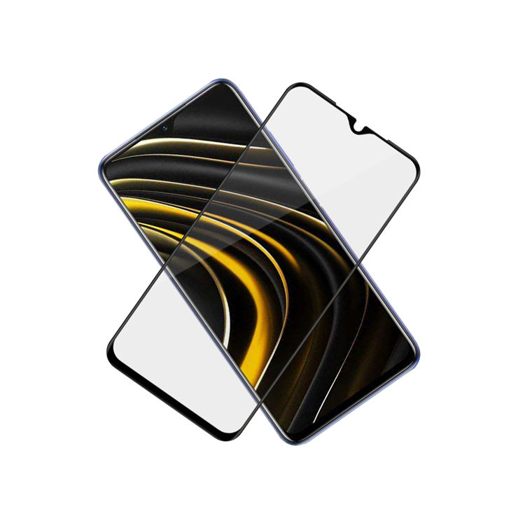 Alink 3D hot bending edge glue tempered glass screen protector for Xiaomi Poco M3