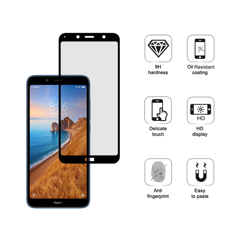 Alink 3D hot bending full glue tempered glass screen protector for Xiaomi Redmi 7A