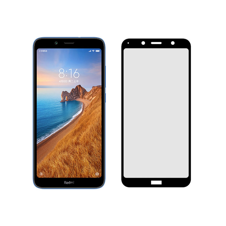 Alink 3D hot bending edge glue tempered glass screen protector for Xiaomi Redmi 7A