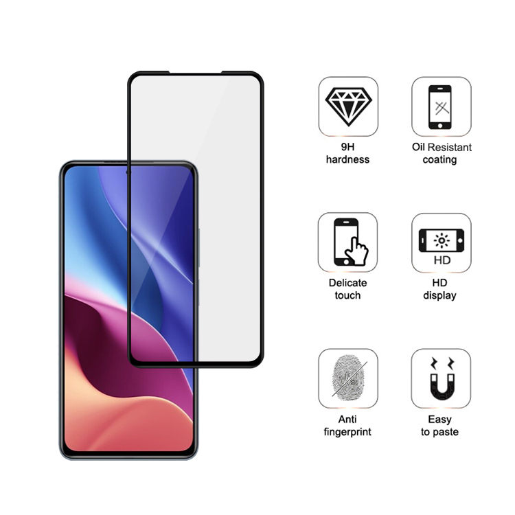 Alink 3D hot bending full glue tempered glass screen protector for Xiaomi Redmi K40 Pro