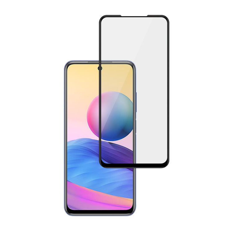 Alink 2.5D silk print full glue tempered glass screen protector for Xiaomi Redmi Note 10