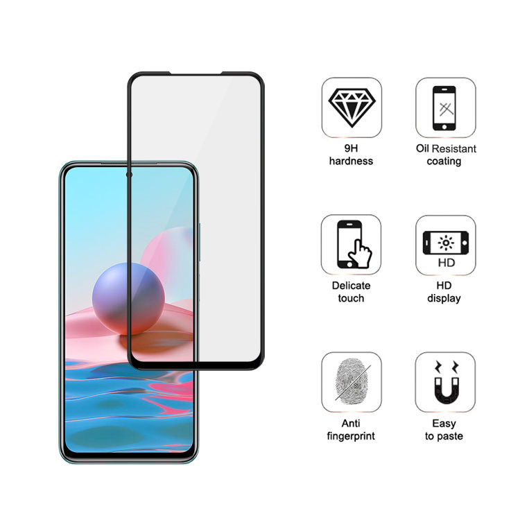 Alink 3D hot bending edge glue tempered glass screen protector for Xiaomi Redmi Note 10 Pro Max