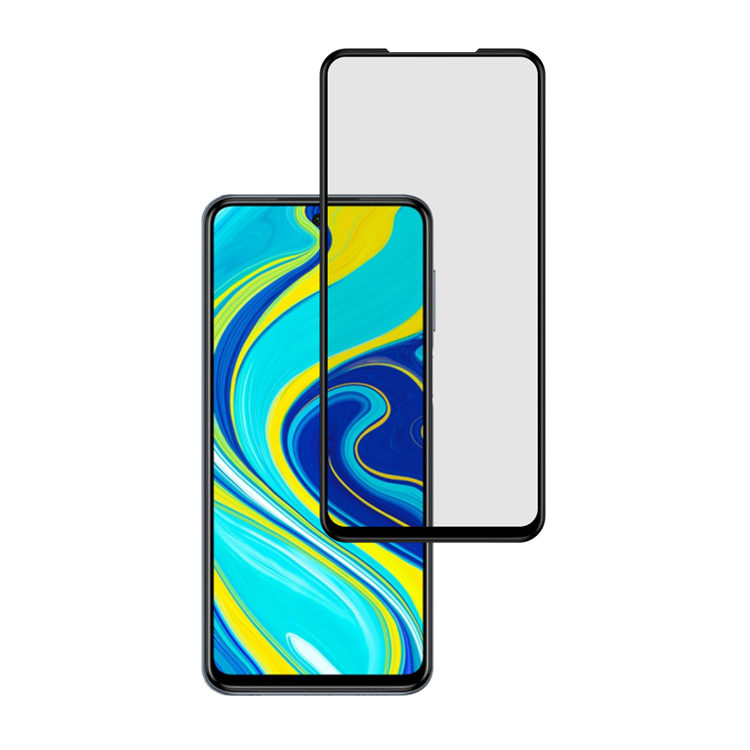 Alink 2.5D silk print full glue tempered glass screen protector for Xiaomi Redmi Note 9S