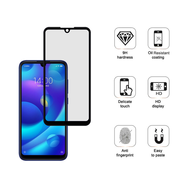 Alink 3D hot bending full glue tempered glass screen protector for Xiaomi Play