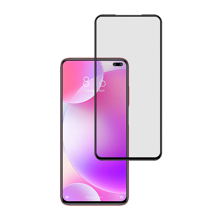 Alink 2.5D silk print full glue tempered glass screen protector for Xiaomi Poco X2