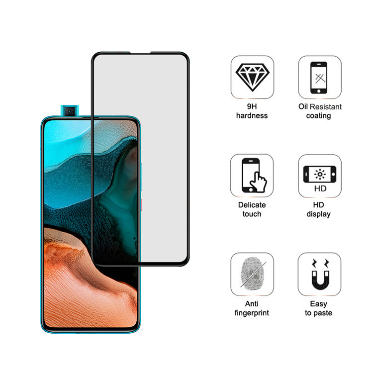Alink 3D hot bending full glue tempered glass screen protector for Xiaomi Redmi K30 Pro